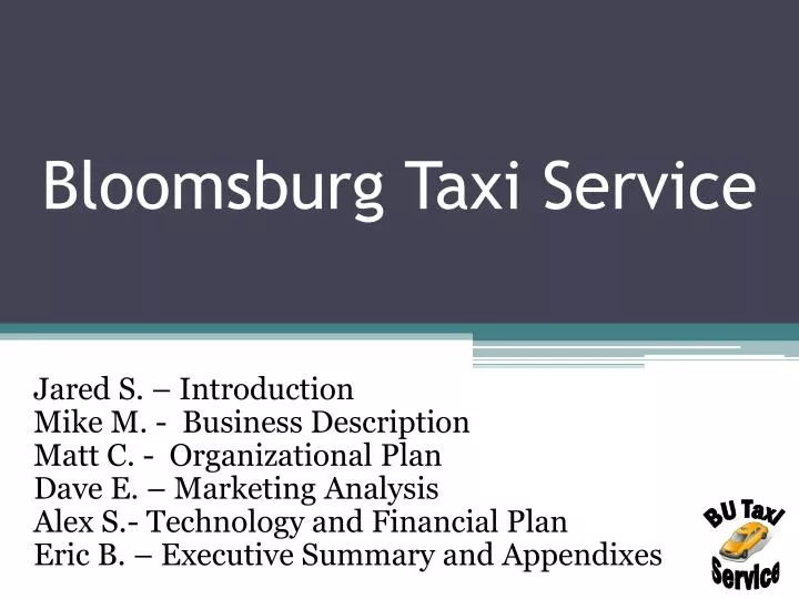 bloomsburg taxi service