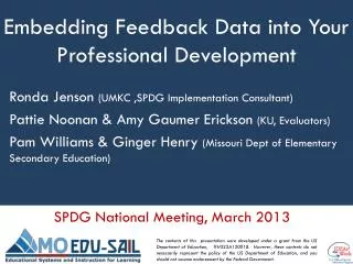 embedding feedback data into your professional development