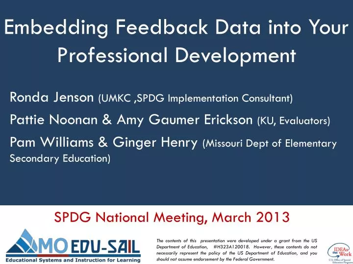 embedding feedback data into your professional development