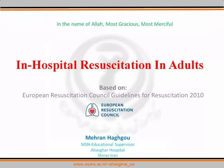 based on european resuscitation council guidelines for resuscitation 2010