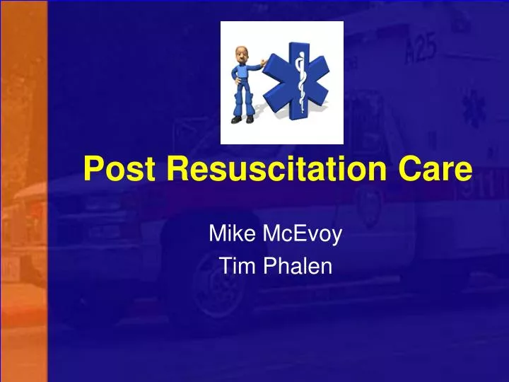 post resuscitation care