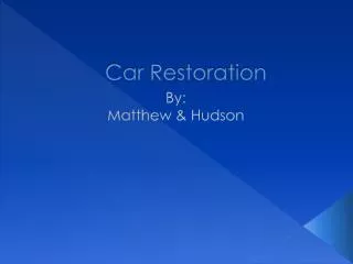 Car Restoration