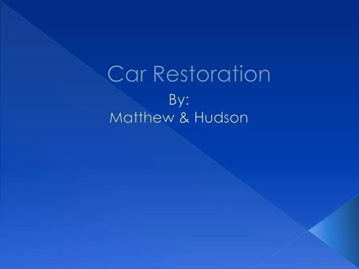 car restoration
