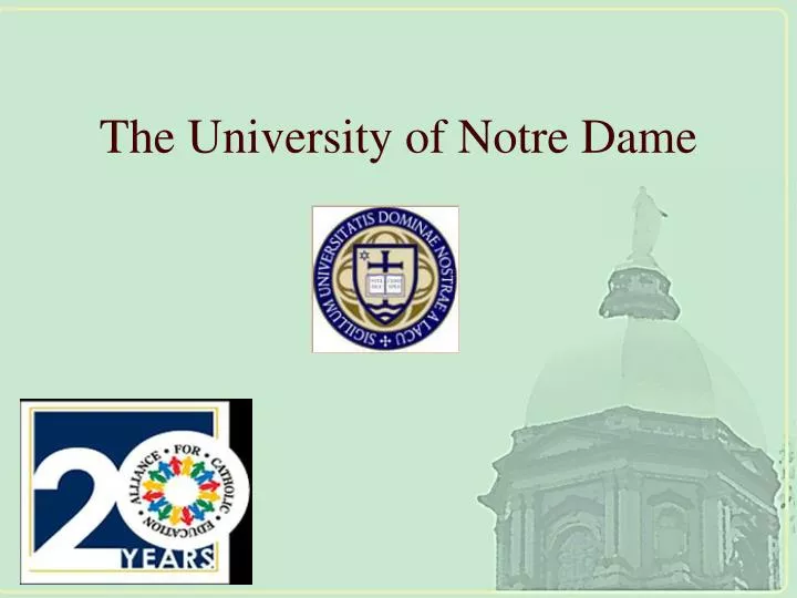 the university of notre dame