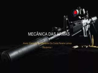 mec nica das armas