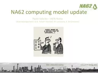 NA62 computing model update