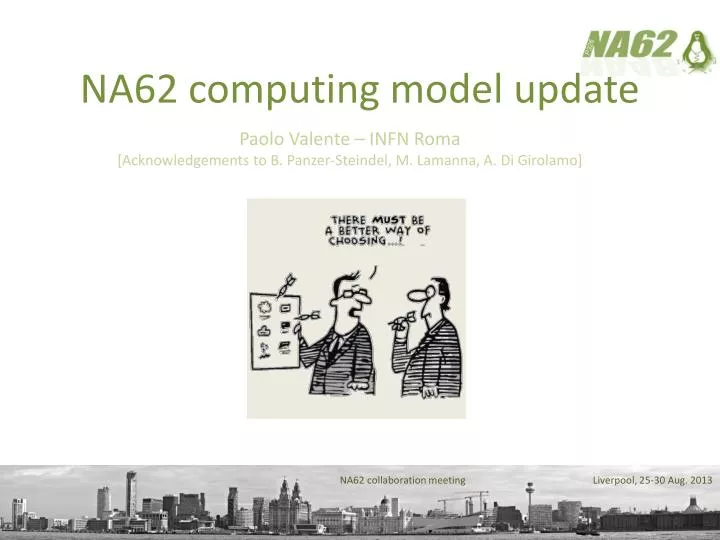 na62 computing model update