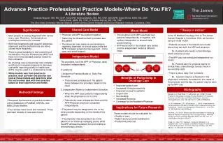 Advance Practice Professional Practice Models-Where Do You Fit?