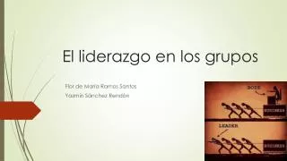 el liderazgo en los grupos