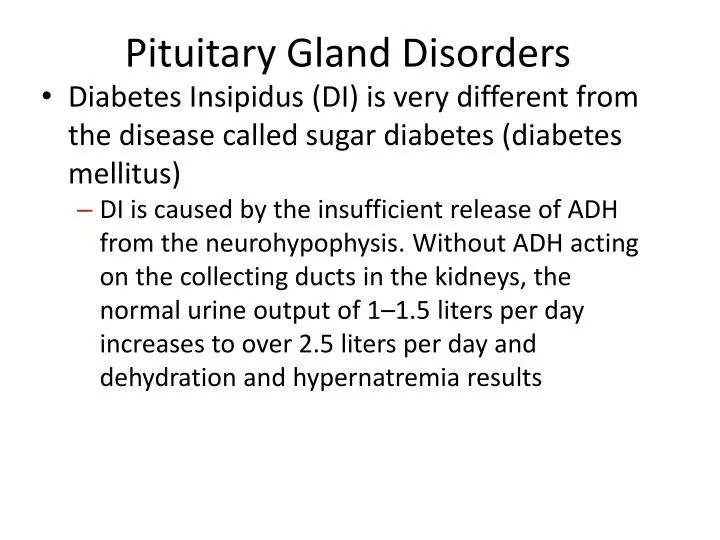 pituitary gland disorders