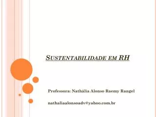sustentabilidade em rh