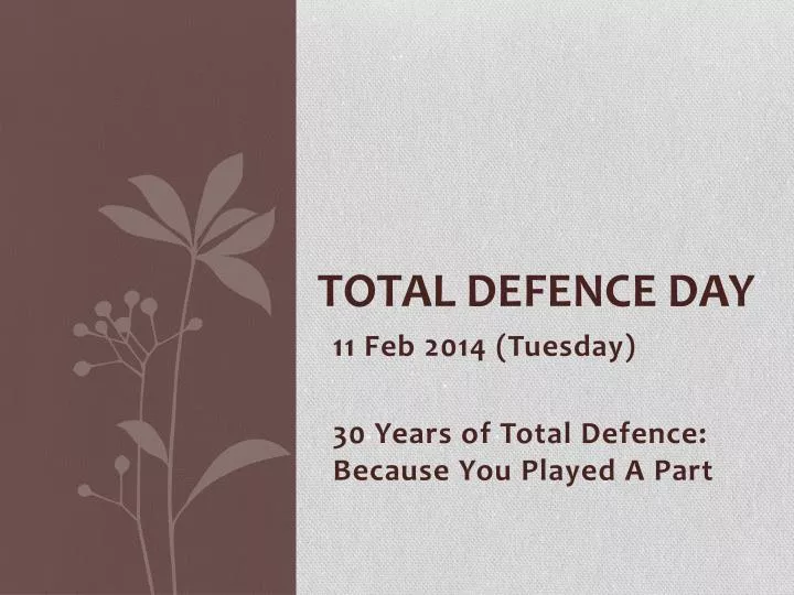 total defence day