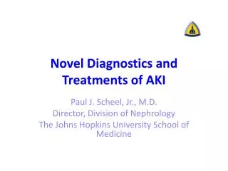 Novel Diagnostics and Treatments of AKI