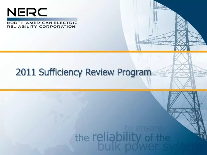 2011 sufficiency review program
