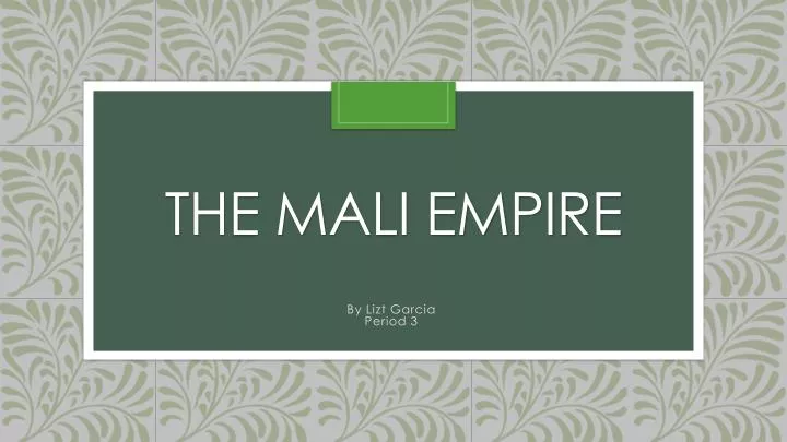 the mali empire