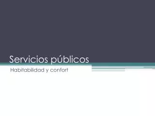 servicios p blicos
