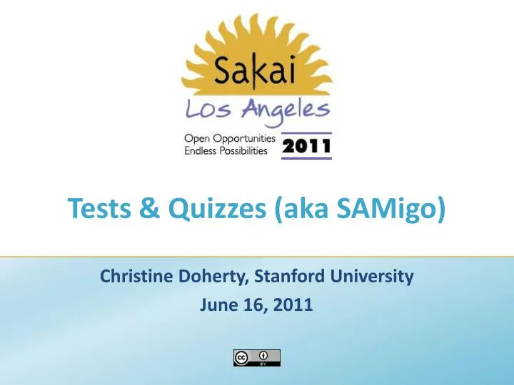 tests quizzes aka samigo
