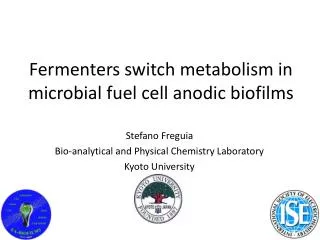 Fermenters switch metabolism in microbial fuel cell anodic biofilms