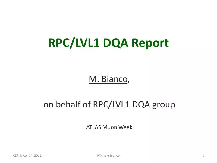 rpc lvl1 dqa report