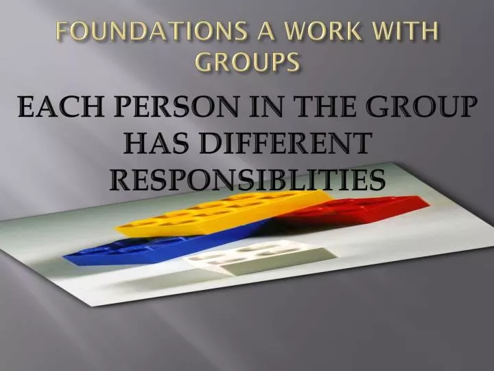 foundations a work with groups