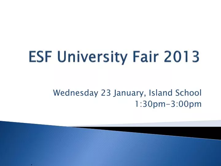 esf university fair 2013