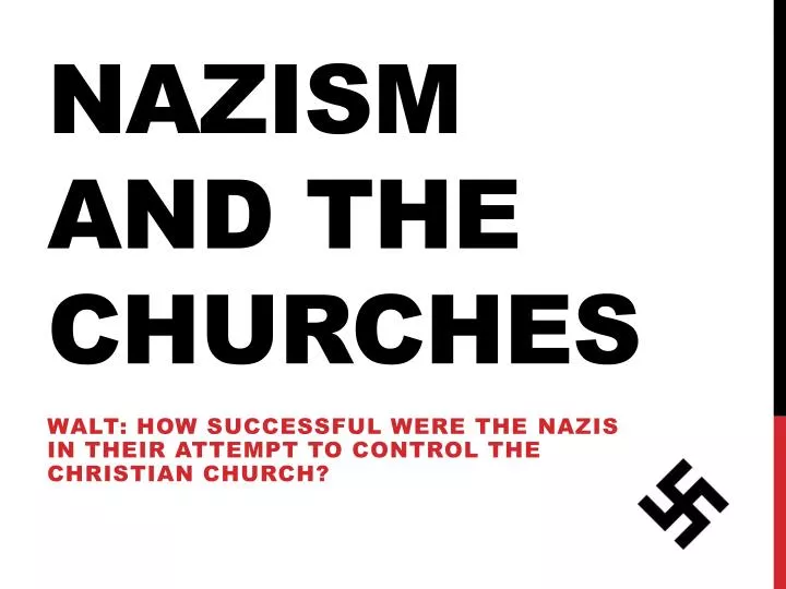 nazism and the churches
