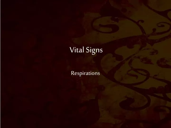 vital signs