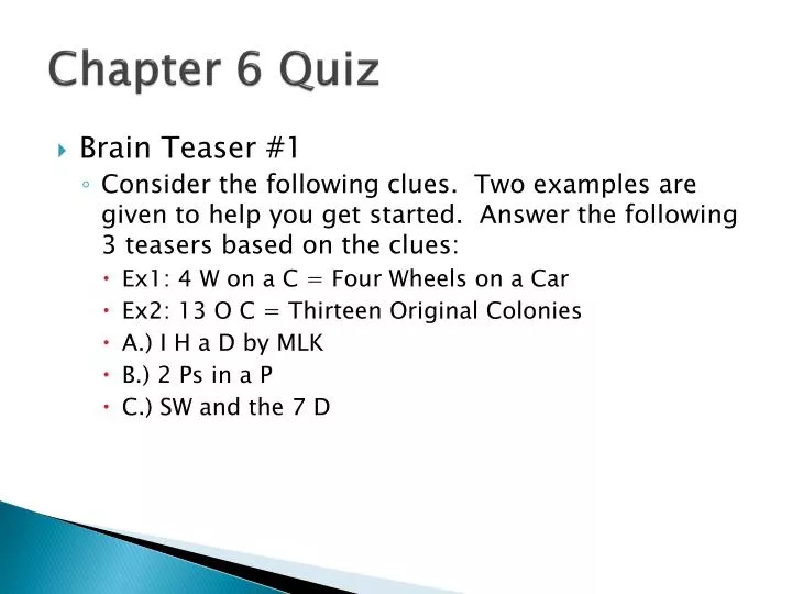chapter 6 quiz