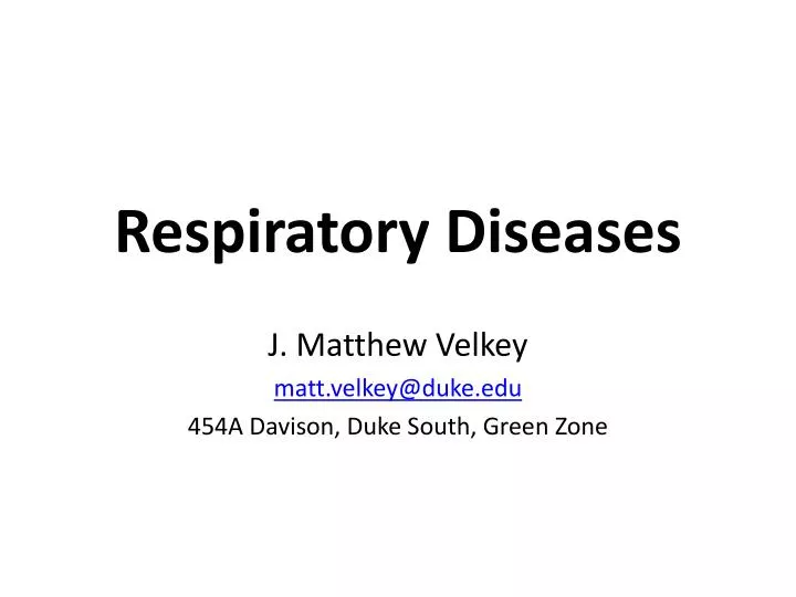 respiratory diseases