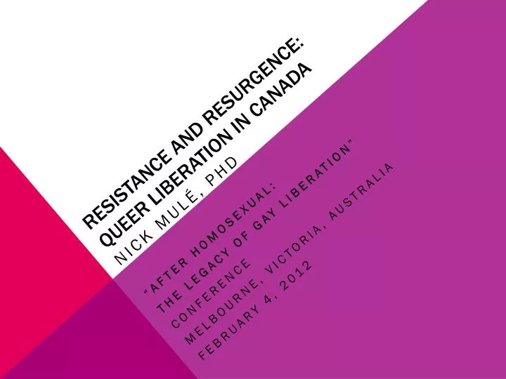 resistance and resurgence queer liberation in canada
