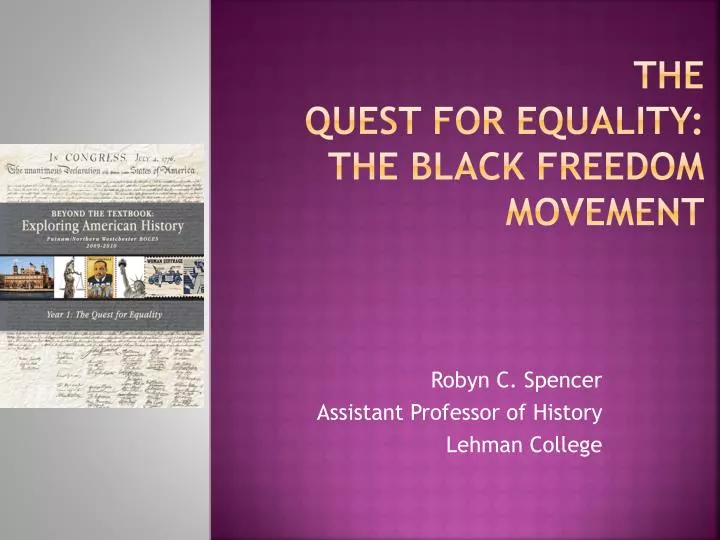 the quest for equality the black freedom movement