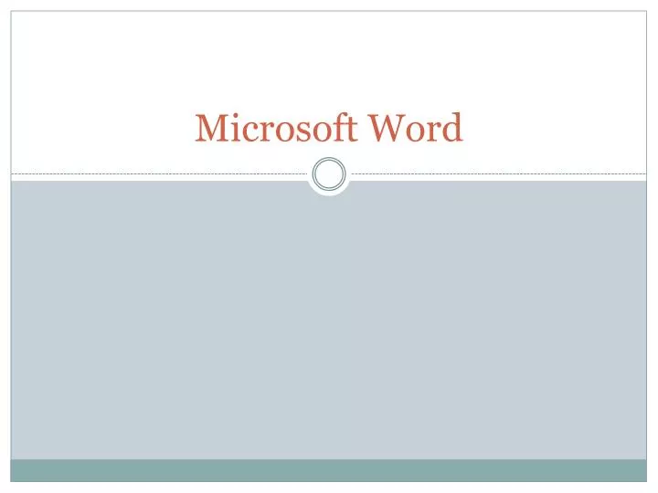 microsoft word