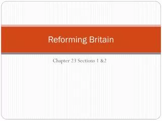 Reforming Britain
