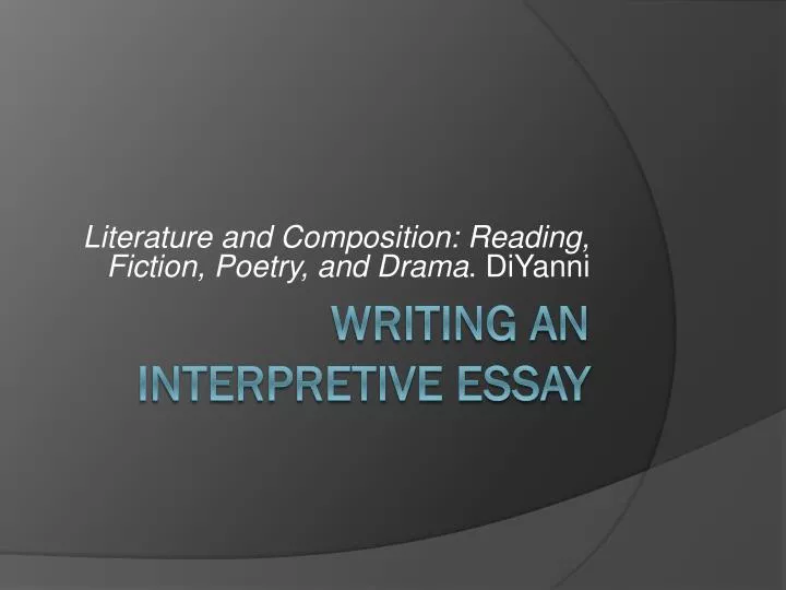 literature and composition reading fiction poetry and drama diyanni