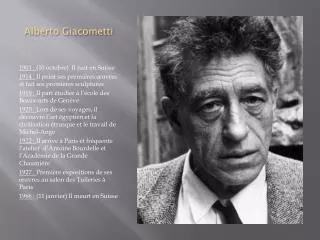 alberto giacometti