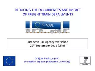 European Rail Agency Workshop 29 th September 2011 (Lille)
