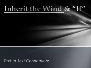 inherit the wind if