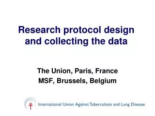 Research protocol design and collecting the data