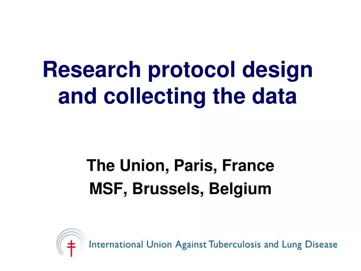research protocol design and collecting the data