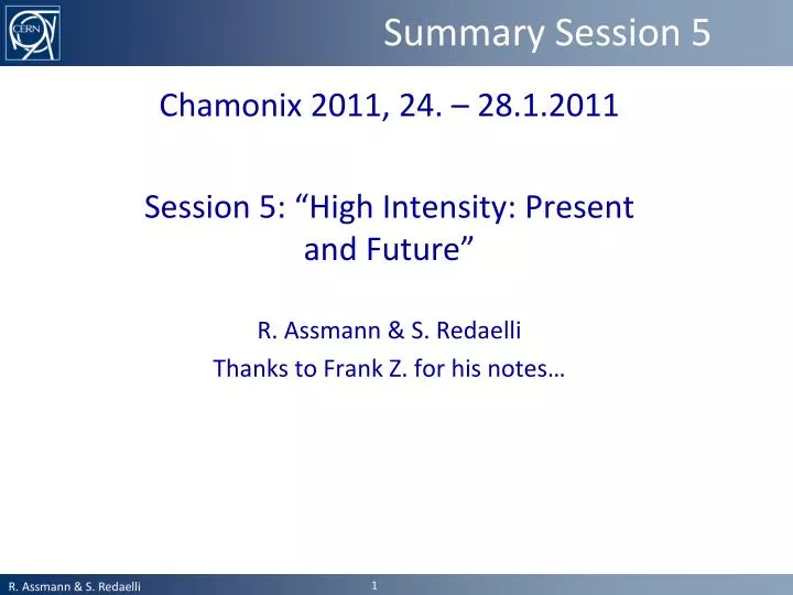 summary session 5