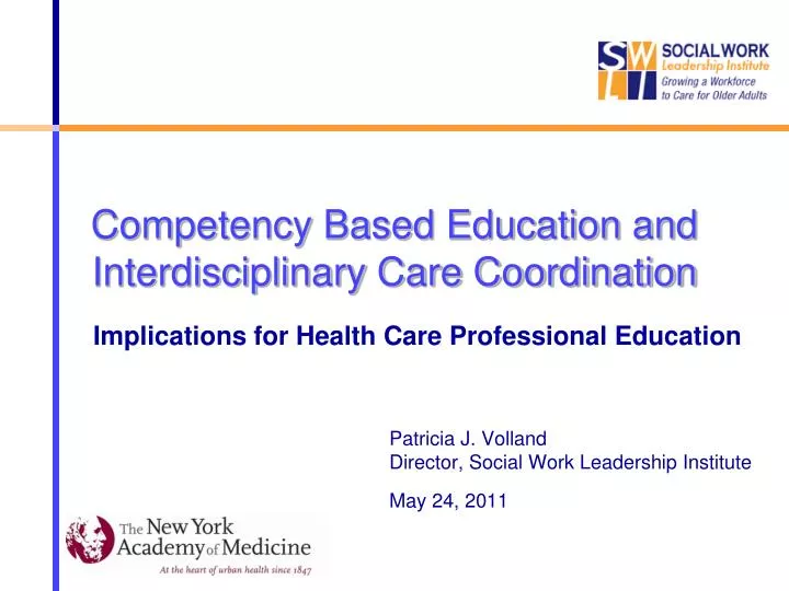 competency based education and interdisciplinary care coordination