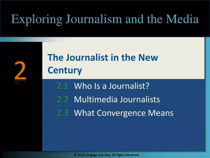 the journalist in the new century