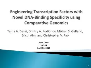 Engineering Transcription Factors with Novel DNA-Binding Specificity using Comparative Genomics