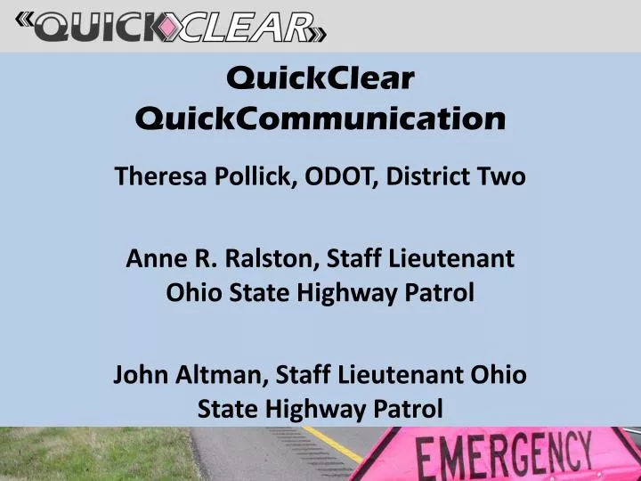 quickclear quickcommunication