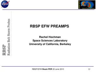 RBSP EFW PREAMPS