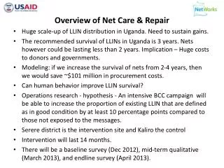 Overview of Net Care &amp; Repair