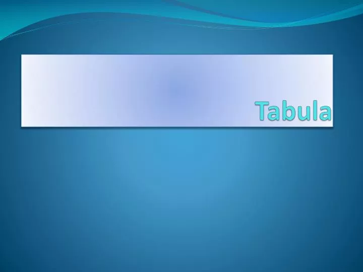 tabula