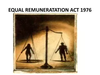 equal remuneratation act 1976
