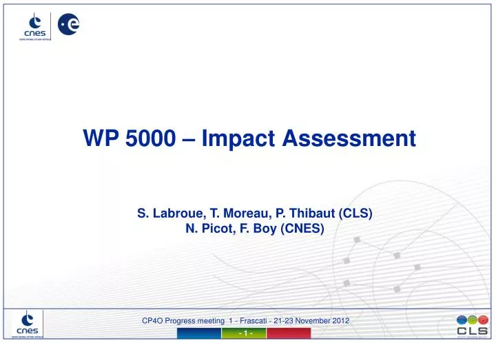 wp 5000 impact assessment