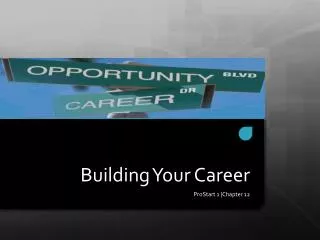 Building Your Career